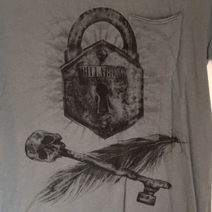 💀BILLABONG unique distressed tee, size S